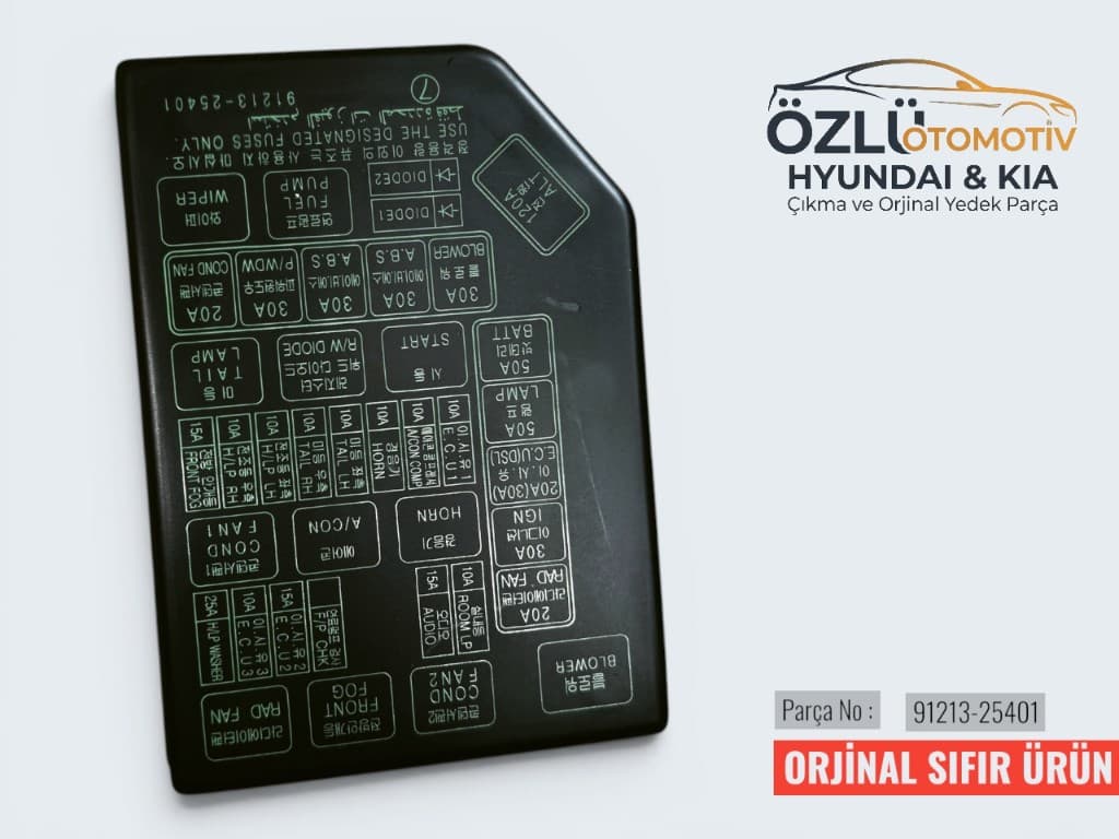 Sigorta Kutusu Kapağı, parça no 91213-25401 – orijinal sıfır ürün